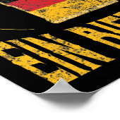 Poster Ein Bier Bitte Allemand Drapeau Une bière S'il vou (Coin)