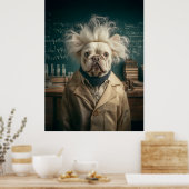 Poster Einstein Pup in Lab Coat (Cuisine)