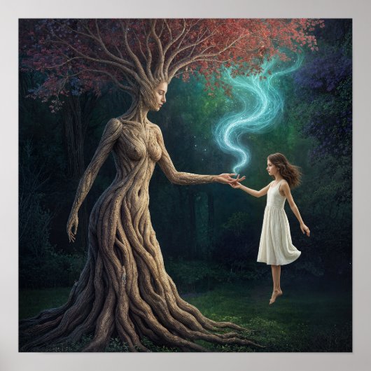 Poster "Eirene’s Woodland Crossing” – A Surreal Reality (Devant)