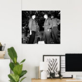 Poster Eisenhower et Bradley parlent à la résistance (Bureau à domicile)