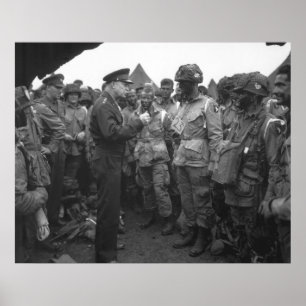 Poster Eisenhower et l'aéroporté