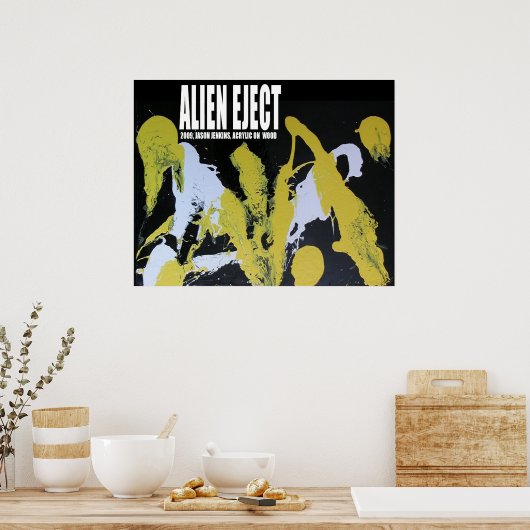 POSTER EJECT ALIEN (Cuisine)
