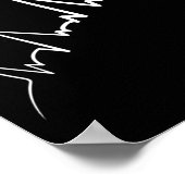 Poster Ekg Fréquence De Bysketbyll Player Heartbeat Dunki (Coin)