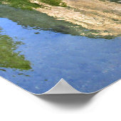 Poster El capitan au-dessus de la rivière Merced - vallée (Coin)