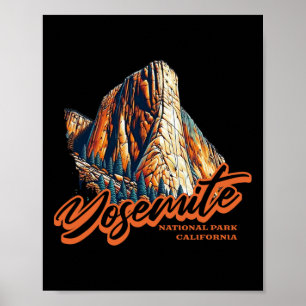 Poster El Capitan Parc national de Yosemite Californie Es
