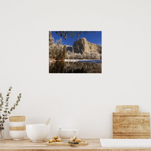 Poster El Capitan réfléchit dans la rivière Merced à (Cuisine)