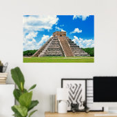 Poster El Castillo à Chichen-Itza (Bureau à domicile)