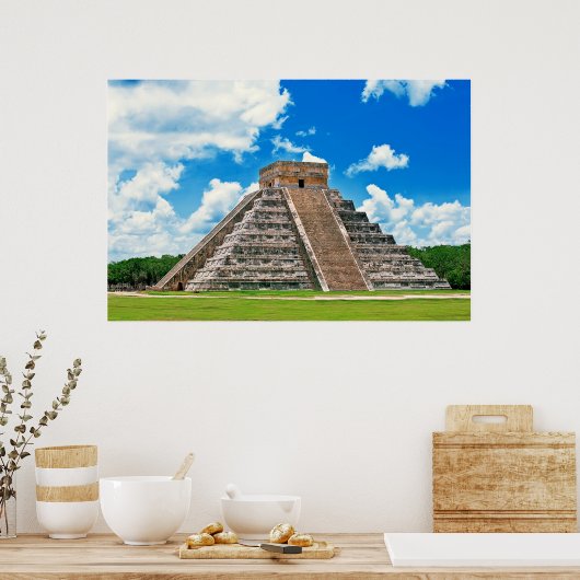 Poster El Castillo à Chichen-Itza (Cuisine)