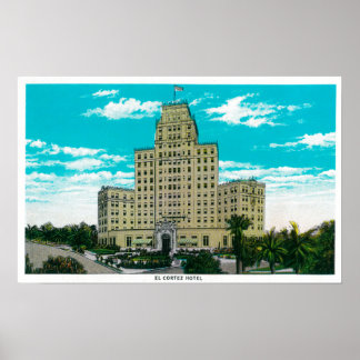 Poster El Cortez Hotel in San Diego, CASan Diego, CA