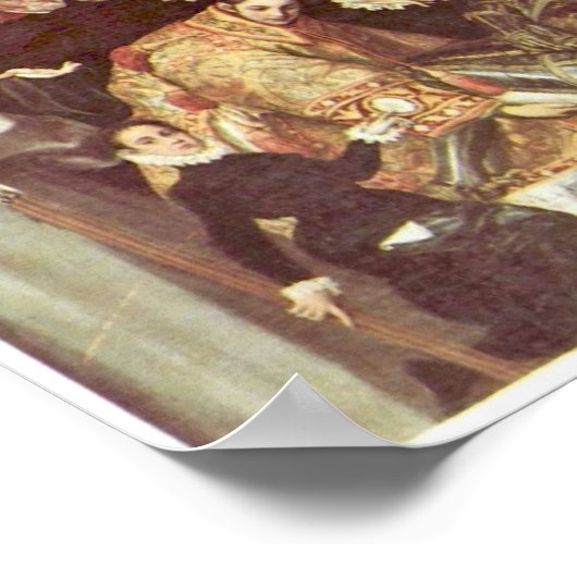 Poster El Greco - Enterrement du comte d'Orgaz (Coin)