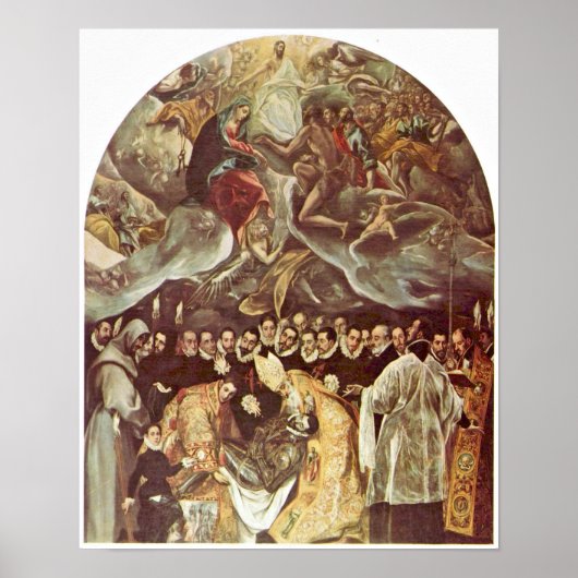 Poster El Greco - Enterrement du comte d'Orgaz (Devant)