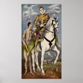 Poster El Greco - Saint Martin et le mendiant (Devant)