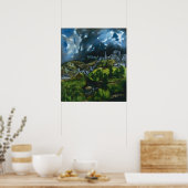 Poster El Greco Vue de l'affiche de Toledo (Cuisine)