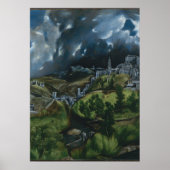 Poster EL GRECO - Vue de Tolède 1596 (Devant)