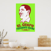 Poster El Guapo Presidente Obama (Cuisine)