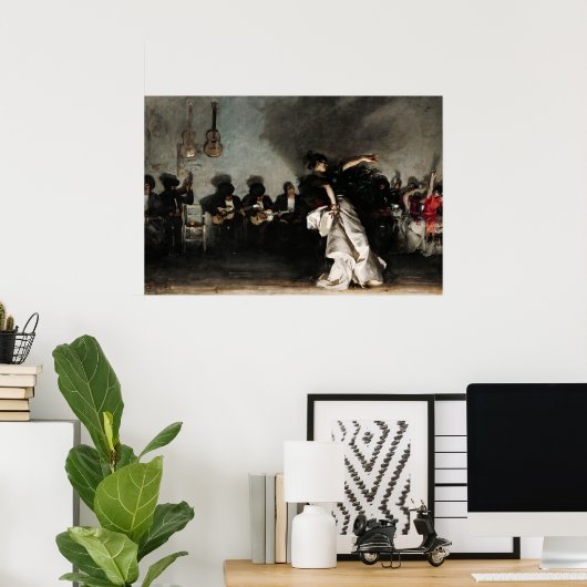 Poster El Jaleo par John Singer Sargent (Bureau à domicile)