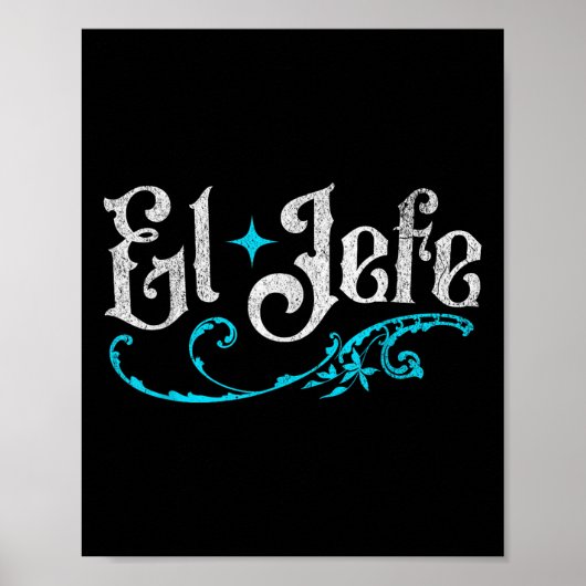 Poster El Jefe Le Boss Funny Cinco De Mayo En Espagnol Mo (Devant)