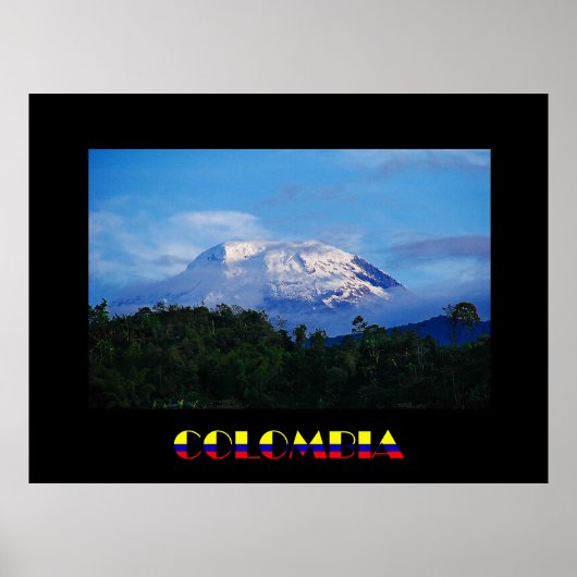 Poster El Nevado del Tolima Colombia (Voorkant)