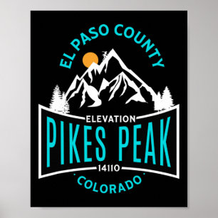 Poster El Paso County Pikes Peak Colorado escalade