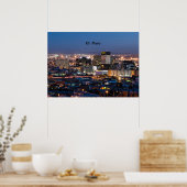 Poster El Paso, Texas à la nuit (Cuisine)