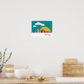 Poster El Paso, Texas Skyline (Cuisine)