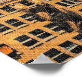 Poster El Paso, Texas, Vue Oiseau, Vintage (Coin)