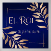 Poster El Roi 3 (Sapphire/Or) (Devant)