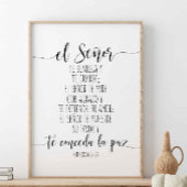 Poster El Señor Te Bendiga Y Te Guarde
