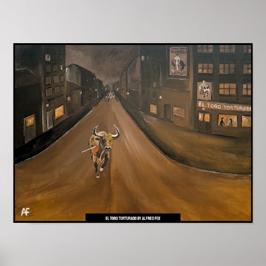 Poster El Toro Torturado Peinture d'Alfred Fox (Devant)