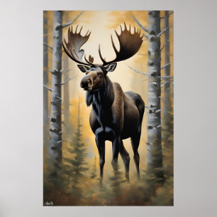 Poster eland Schilderstijl