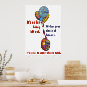 Poster Élargissez l'affiche du cercle des amis (Cuisine)