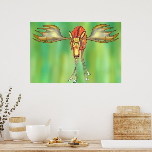 Poster Elch (Cuisine)