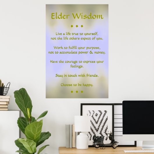 Poster Elder Wisdom (Thuiskantoor)