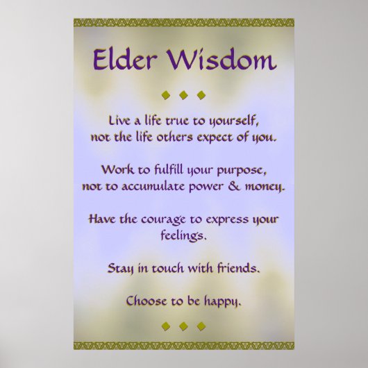 Poster Elder Wisdom III (Devant)