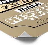 Poster Eleanor Roosevelt cite des femmes sépia bien condu (Coin)