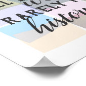 Poster Eleanor Roosevelt cite sur le design abstrait fémi (Coin)