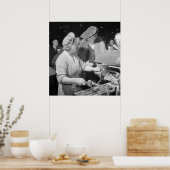 Poster Eleanor Roosevelt en 2ÈME GUERRE MONDIALE, 1942 (Cuisine)