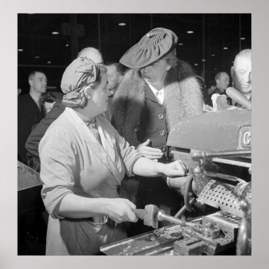 Poster Eleanor Roosevelt en 2ÈME GUERRE MONDIALE, 1942 (Devant)