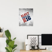 Poster Elect O'Malley 2016 Neon Design (Bureau à domicile)