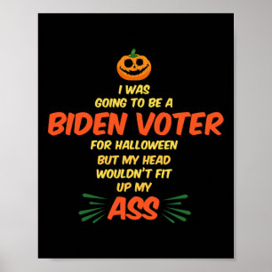 Poster Électeur Biden Anti Démocrate Et Libéral Électeur