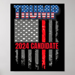 Poster Électeur Trump Républicain partisan 20247