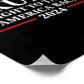 Poster Élection 2024 : Lutte pour reprendre l'Amérique -  (Coin)