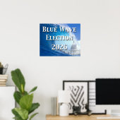 Poster Élection de la vague bleue 2026 (Bureau à domicile)