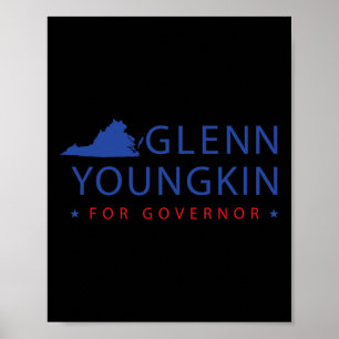 Poster Élection du gouverneur de Virginie Glenn Youngkin