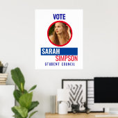 Poster Élection du président de classe : élection du cons (Bureau à domicile)