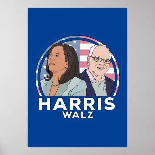 Poster Élection Harris Walz (Devant)