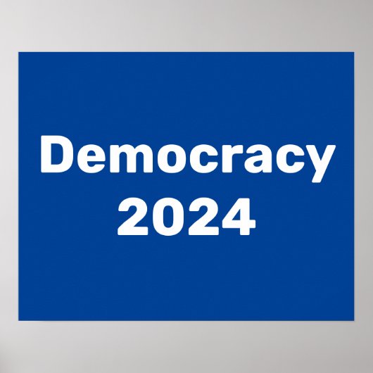 Poster Élection présidentielle de 2024 pour la démocratie (Devant)