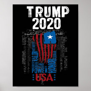Poster Élection présidentielle de Donald Trump partisan r