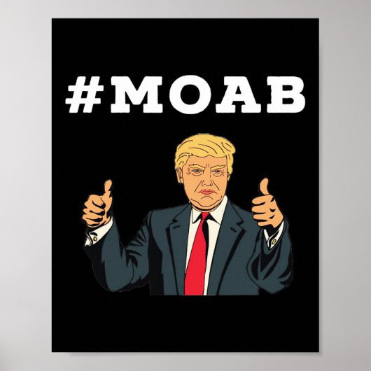 Poster Élection Trump Moab (Devant)