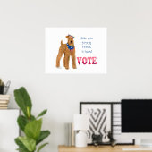 Poster Élections de Terrier Irlandais (Bureau à domicile)